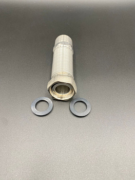 Подводка редукционная 3/4" г/ш (65-125мм) из нерж. стали сильфонного типа, арт.C-H65-033MF