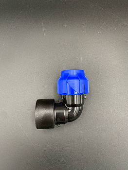 Отвод компрессионный 90 гр. ПНД ВР 20х3/4", VALFEX