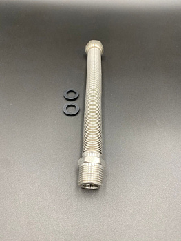 Подводка редукционная 1/2" г/ш (180-400мм) из нерж. стали сильфонного типа, арт.C-H180-022MF