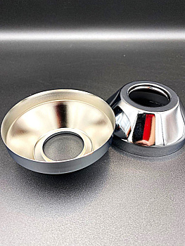 Отражатель для смесителя 1"(пара)из нержав. стали,хром, VALFEX, арт.VF.PS.OG.100