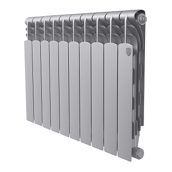 Радиатор биметаллический Royal Thermo Revolution B 500 Серебристый – 10 секц.