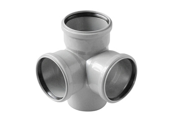 Крестовина двухплоскостная для внутренней канализации