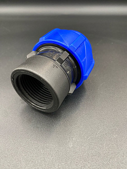 Муфта компрессионная ПНД 1"x32 мм ВР, VALFEX