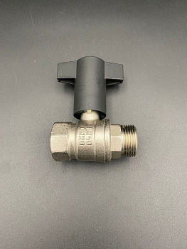 Кран шаровой с удлиненным штоком 3/4" красной ручкой для воды, ручка-бабочка, ВР/НР,VALFEX, арт.VF.236.NT1.034.N/P59.R