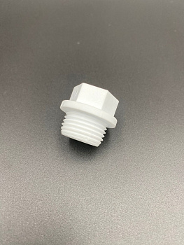 Заглушка полипропиленовая резьбовая,VALFEX PRO 20мм х1/2" белый ,арт.10163020-PRO