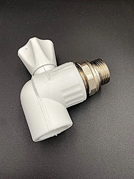 Кран шаровой PPR для радиатора угловой 25 мм х 3/4", VALFEX, арт.10148025