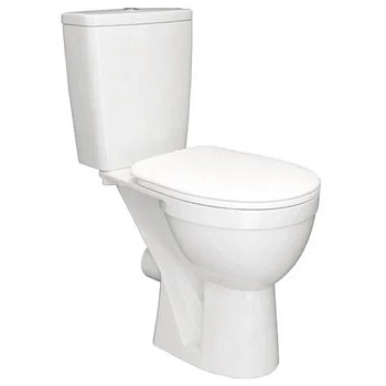 Унитаз-компакт Rosa Ресса для инв горизонт выпуск н/подвод с арм 2реж слив с сиденьем ПП белый