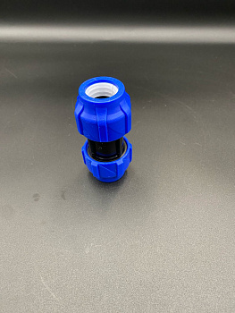 Муфта компрессионная соединительная ПНД 20мм VALFEX