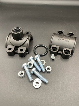 Седелка болтовая 50x1/2" ПНД черный VALFEX