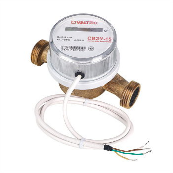 Водосчетчик электронный универсальный, без сгонов