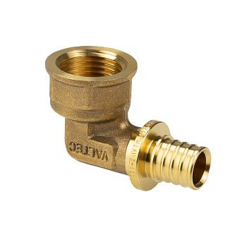 Фитинг аксиальный – угольник надвижной с переходом на внутреннюю резьбу