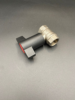 Кран шаровой с удлиненным штоком 1/2" красная ручка для воды, ручка-бабочка, ВР/ВР,VALFEX, арт.VF.235.NT1.012.N/P59.R