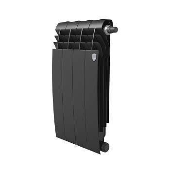 Радиатор биметаллический Royal Thermo BILINER B 500 Чёрный - 4 секц.
