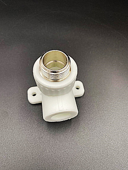 Угольник комбинированный с креплением 20 мм х 3/4" НР, VALFEX, арт.10121120