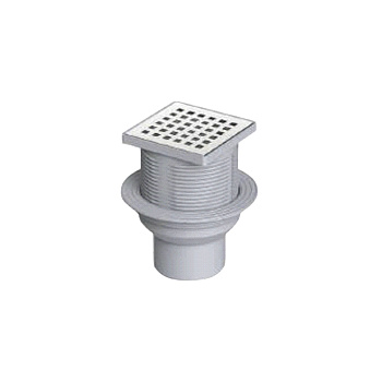 Трап вертикальный, регулируемый с решеткой из нерж.стали