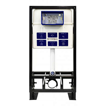 Инсталляция для унитаза BETTOSERB sava free standing, клавиша смыва twin хром матовый