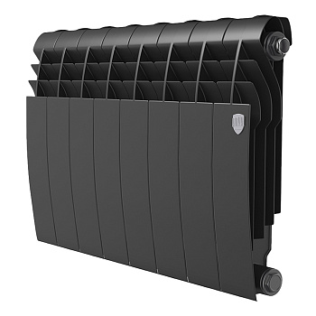 Радиатор биметаллический Royal Thermo BILINER B 350 Чёрный - 8 секц.