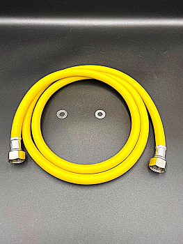 Гибкая подводка для газа с полиэфирной нитью 1/2" 180 см (гайка-гайка), VALFEX,арт.20121118