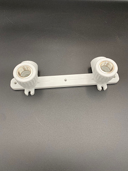 Планка PP-R монтажная белая 25 мм х 1/2" ВР под смеситель с водорозетками, VALFEX, арт.10124025