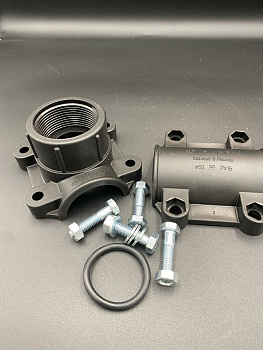 Седелка болтовая 50x11/2" ПНД черный VALFEX