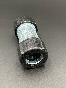 Обжимной соединитель 1/2" из ковкого чугуна, для зажима с обеих сторон ZEISSLER арт.ZSr.130.0304