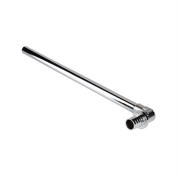 Фитинг аксиальный универсальный – угольник радиаторный с хромированной латунной трубкой