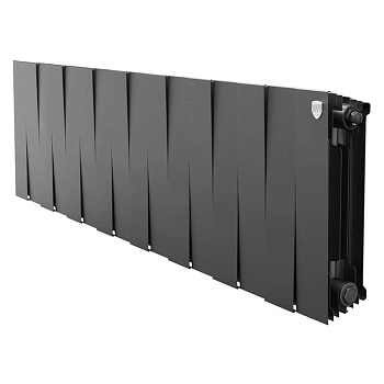 Радиатор биметаллический Royal Thermo PianoForte 300 Чёрный - 16 секц.