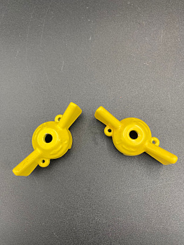 Ручка-бабочка под пломбу 1";11/4" для шарового крана (желтая) VALFEX, арт.VF.RB3Gp.25.32