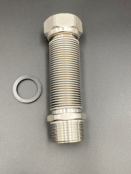 Подводка редукционная 1" г/ш (100-195мм) из нерж. стали сильфонного типа, арт.C-H100-044MF