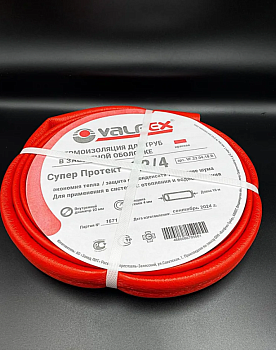 Утеплитель для труб Valfex, внутренний d22 мм, 4 мм, VF.22.04.10.R, красная, 10 м