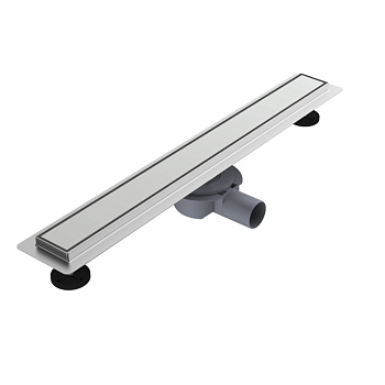 Трап линейный PREMIUM комбинированный затвор, поворотный излив, решетка №2, сталь