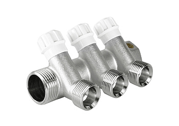 Коллектор с регулирующими вентилями под евроконус