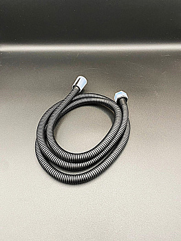 Шланг для душа 150 см,в двойной оплетке, нерж. сталь (черный) ,VALFEX ,арт.VF.42-7