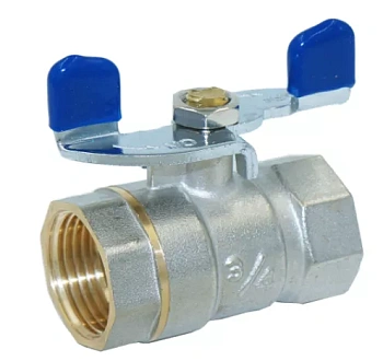 Кран шаровой эконом класса 3/4" г-ш бабочка TIM V03FM-1