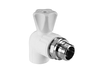 Кран шаровой для радиатора угловой