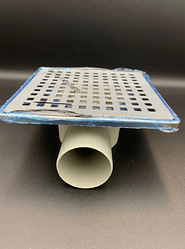 Трап горизонтальный с решеткой и окантовкой из нерж.стали 150мм*150мм, VALFEX, арт.VF.022.050K.150.01