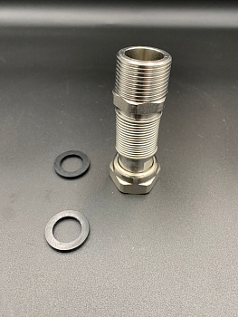 Подводка редукционная из нерж. стали (65-125 мм) сильфонного типа 3/4" г/ш VALFEX, арт.VF.RS.GS.034.0065.0125