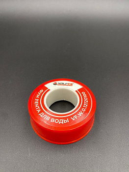 Фум лента для воды белая 12мм*0,1мм*12м VALFEX, арт.VF.W.0.12120100