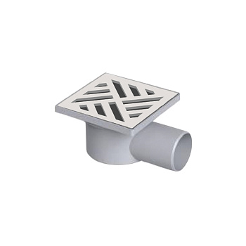 Трап горизонтальный с решеткой из нерж.стали