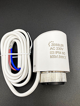 Термоэлектрический сервопривод нормально открытый М30х1.5, ZEISSLER, арт.M315NO