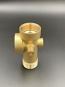 Пятивыводной штуцер 90 мм для насоса, 1"F*1"F*1"M*1/4F*1/4M, TIM ,арт.X006-90