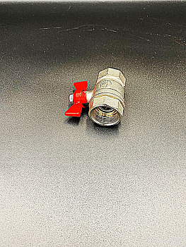 Кран шаровой 3/4" (с никелевым покрытием),ручка-бабочка, ВР/ВР, VALFEX, арт.VF.217.NB1.034.N/P59