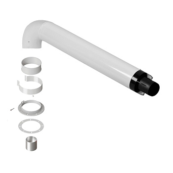 Комплект Royal Thermo: дымоход коаксиальный 60/100 - 900 мм универсальный