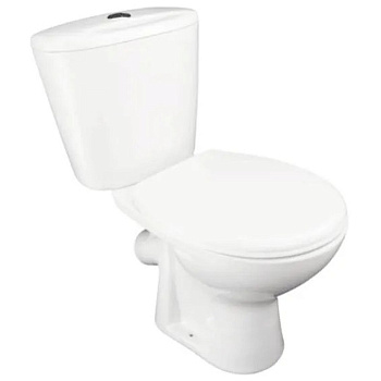 Унитаз ЛЗСФ компакт кос. Вып. Ниж. Под. с арм. 1/р слив бел. Универсал (М) 10/1/5/3-37