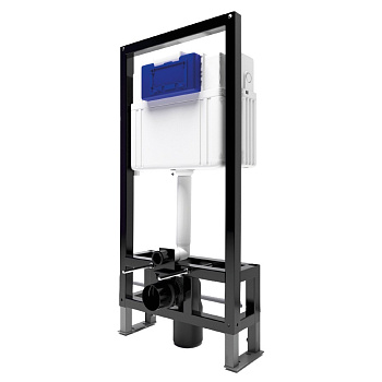 Инсталляция для унитаза BETTOSERB sava free standing, клавиша смыва хром глянец квадр.