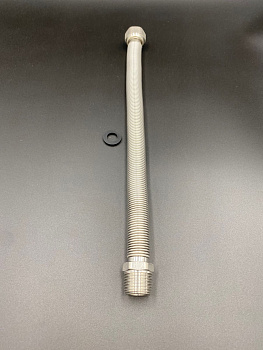 Подводка редукционная 1/2" г/ш (300-600мм) из нерж. стали сильфонного типа, арт.C-H300-022MF