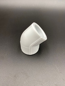 Угольник полипропиленовый 45гр. 25 мм, VALFEX, арт.10107025