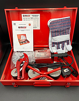 Паяльник для сварки (2000 Вт )полипропиленовых труб VALFEX, насадки 50-75мм, арт.VF.004.75.SET