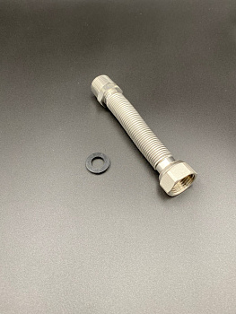 Подводка редукционная 1/2" г/ш (100-195мм) из нерж. стали сильфонного типа, арт.C-H100-022MF
