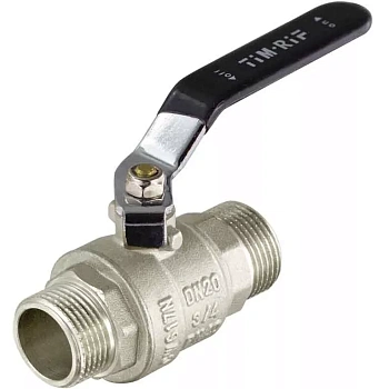 Кран шаровой усиленный (длиный рычаг) НИКЕЛЬ 1"ш/ш DE1229X